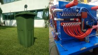 Contenidores para basura con espesores sutiles multi-inyección